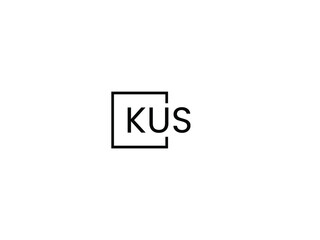 KUS letter initial logo design vector illustration
