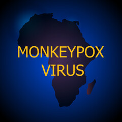 Monkeypox virus concept. Monkey smallpox type. Vector illustration