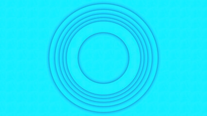 Obraz premium Abstract animation of vibrating circles on colored background. Animation. Circles vibrate changing thickness and size like musical buffer