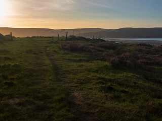 Estero Trail at Point Reyes National Seashore during golden hour.