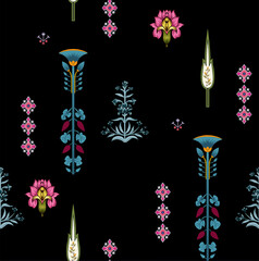 Fototapeta na wymiar ethnic elements with floral design