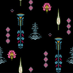 Fototapeta na wymiar ethnic elements with floral design