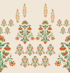 ethnic elements with floral design