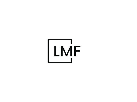 LMF letter initial logo design vector illustration