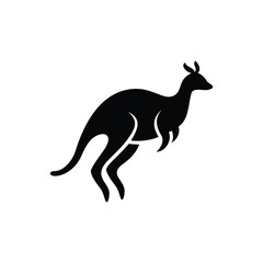 Kangaroo silhouette design vector