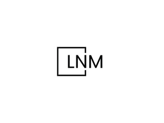 Obraz premium LNM letter initial logo design vector illustration