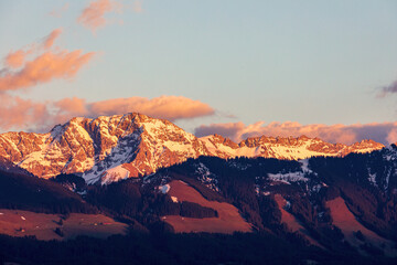 Allgäu - Sonnenköpfe - Berge - Klettersteig - Alpenglühen
