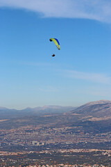 paragliding in the Sierra Nevada in Spain	