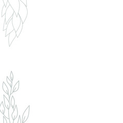 Abstract corner leaf