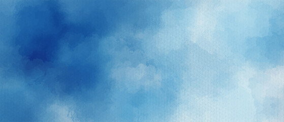 Abstract blue watercolor background