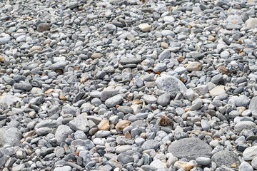 Desert of Stones in a dry River Valley in the Maggia River, Ticino, Switzerland