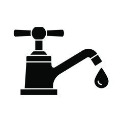 Water tap icon. vector illustration