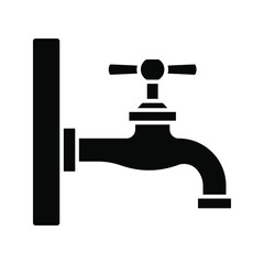 Water tap icon. vector illustration