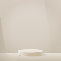 Naklejka na ściany i meble 3d background products minimal podium scene with geometric platform.