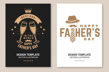I am not old i am classic. Happy Father's Day badge, logo design. Vector illustration. Flyer, brochure, banner, poster for Father's Day Designs with hipster father mustache, glasses of champagne