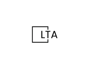 LTA letter initial logo design vector illustration