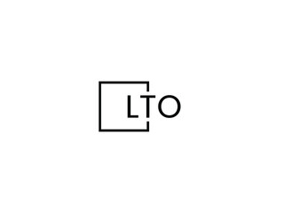 LTO letter initial logo design vector illustration