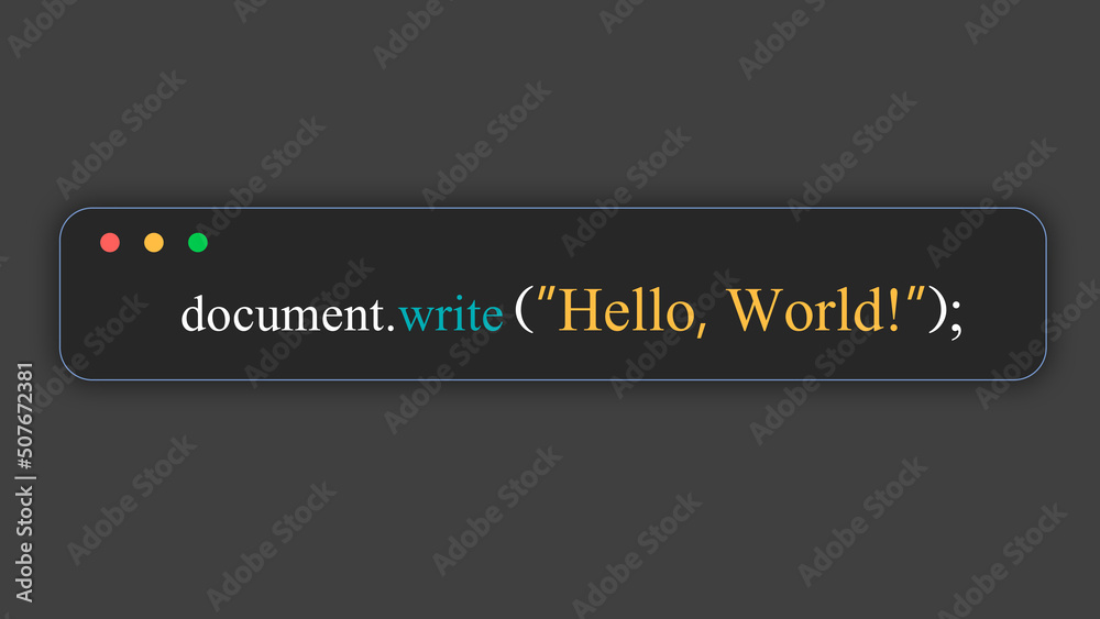 Poster hello world in programming language