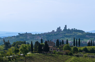 Fototapeta na wymiar Skyline Of San Gimignano