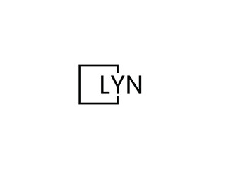 LYN letter initial logo design vector illustration