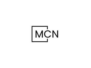MCN Letter Initial Logo Design Vector Illustration