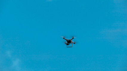 drone with camera in the air