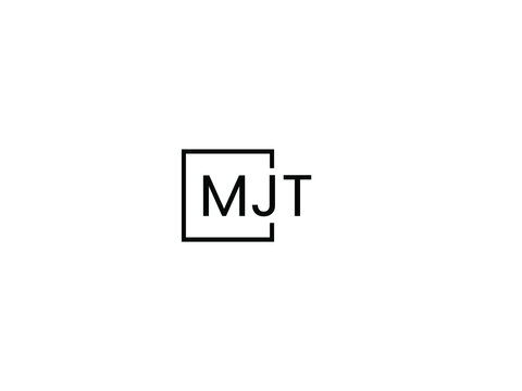 MJT Letter Initial Logo Design Vector Illustration