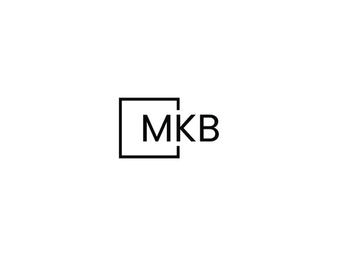 MKB Letter Initial Logo Design Vector Illustration