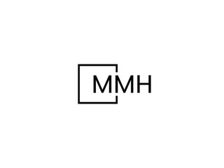 MMH Letter Initial Logo Design Vector Illustration
