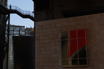 People in the downtown of Bilbao