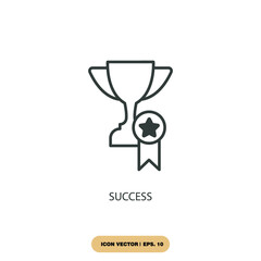 success icons  symbol vector elements for infographic web