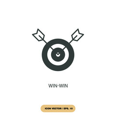 win-win icons  symbol vector elements for infographic web