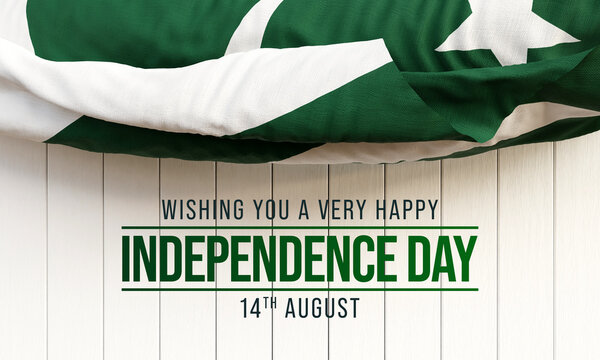 Pakistan Independence Day Is Observed Every Year On August 14, It Marks The Anniversary Of The Partition Of The Subcontinent Into Two Countries, India And Pakistan. 3D Rendering