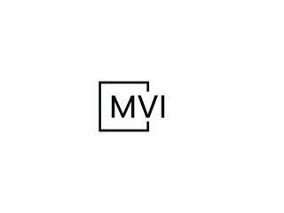 MVI Letter Initial Logo Design Vector Illustration