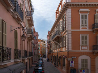 Fototapeta na wymiar Beautiful streets of Monaco on a beautiful summer day