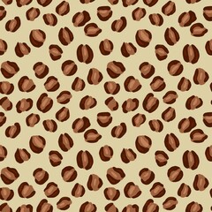 leopard skin, spots, wild animal, animal style drawing, nature, seamless, pattern,