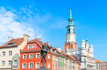 Fototapeta premium Old market square in Poznan, Poland