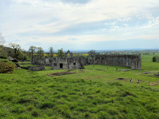 Fototapeta na wymiar Haughmond Abbey in the evening