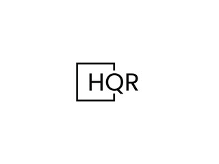 HQR letter initial logo design vector illustration