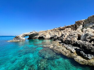 Fototapeta na wymiar The south eastern coast of Cyprus 