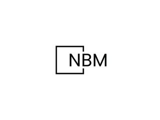 NBM letter initial logo design vector illustration