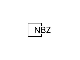Obraz premium NBZ letter initial logo design vector illustration