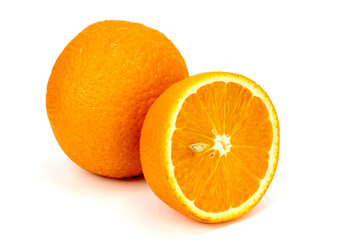 Orange Valencia - Egypt isolated inn extendable plain background, studio lighting, macro detailing, ample copy space all around 