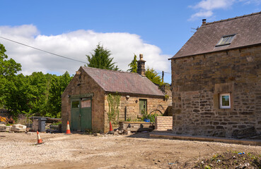 Old farm buildings being renovated