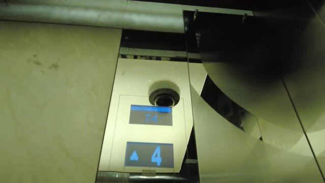 elevator of scyscraper to 74th floor