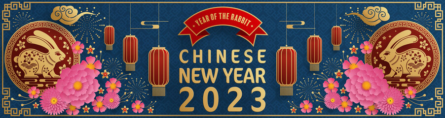 Happy chinese new year 2023 year of the rabbit