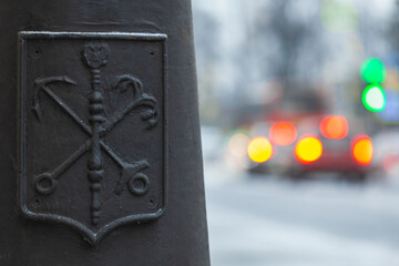 Coat of Arms of Saint-Petersburg city, decorative element