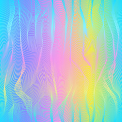 Hologram mesh line. Seamless texture