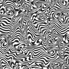 Obraz premium Monochrome distortion line seamless texture