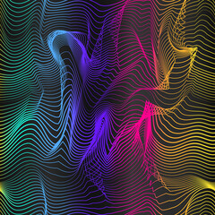 Neon stripes. Seamless texture